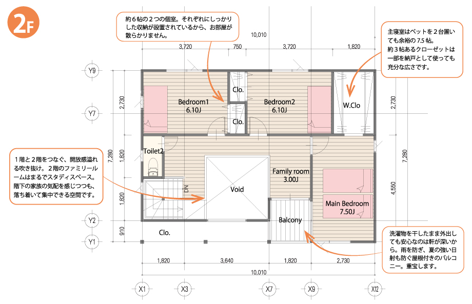 代表的な間取り 2階